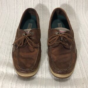 Sebago Leather Boat Shoes Brown Casual Deck Shoes Comfortable Size‎ 13
